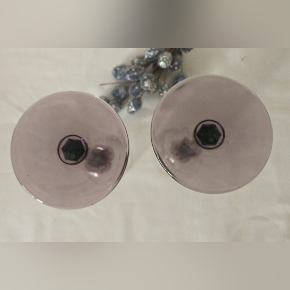 Pair of Domaine Amethyst Stemmed Champagne Flutes - Picture 4 of 9